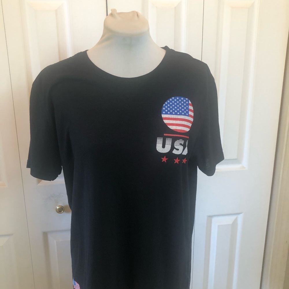 Brooklyn Cloth Black USA Graphic Short Sleeve Tee